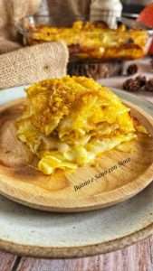 Mille foglie di patate e zucca .