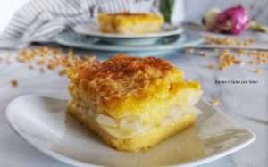 Tortino di polenta con cipolle
