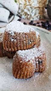 Muffins vegani ai mirtilli