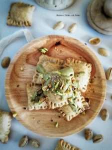 Ravioli di Carnevale al Pistacchio