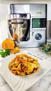 Pappardelle Integrali con Crema di Zucca e Funghi
