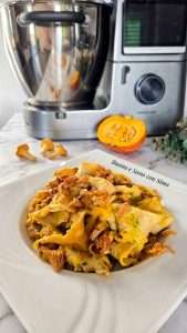 Pappardelle Integrali con Crema di Zucca e Funghi