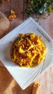 Pappardelle Integrali con Crema di Zucca e Funghi