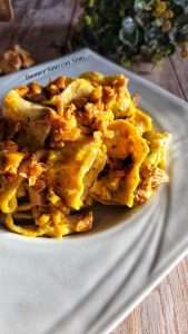 Pappardelle Integrali con Crema di Zucca e Funghi